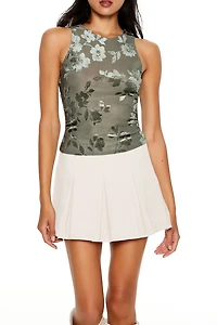 Mesh Floral Tank Top