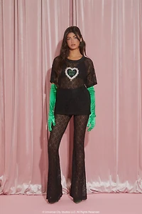 Wicked Lace Flare Pants