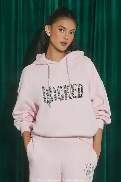 Wicked Faux Gem Fleece Hoodie