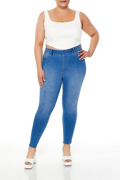 Plus High-Rise Skinny Jeans