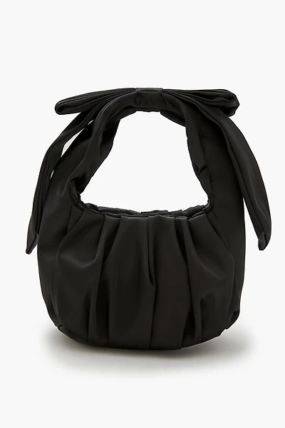 Knotted Satin Handbag
