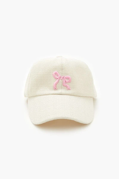 Embroidered Bow Baseball Cap