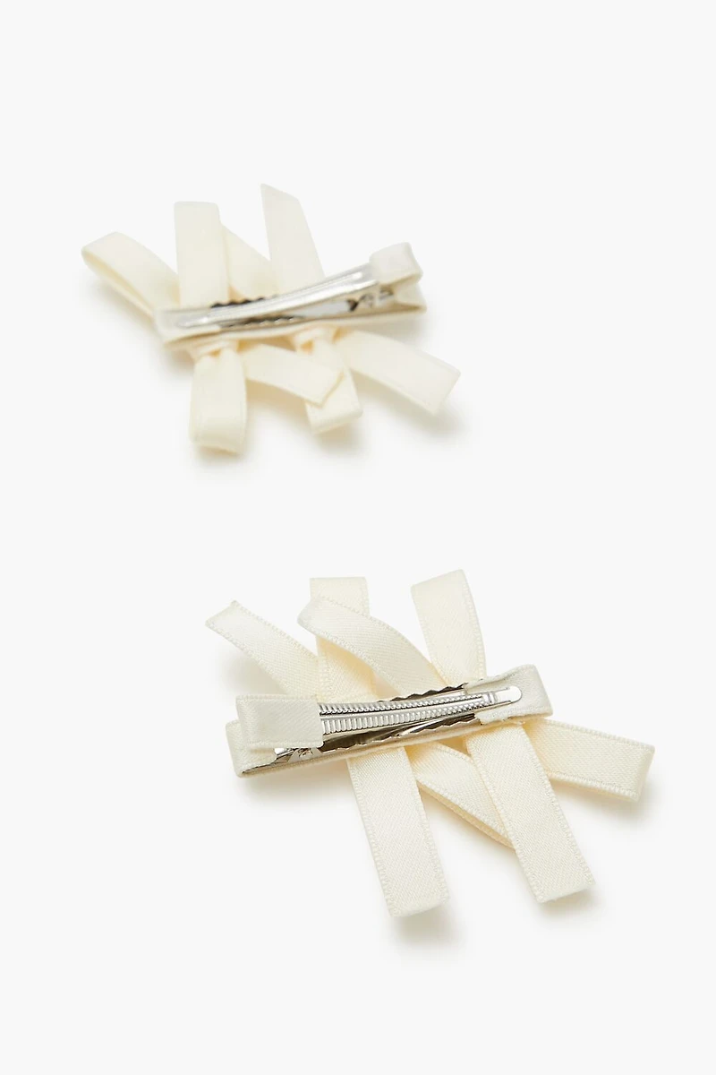 Bow Gator Hair Clip Set