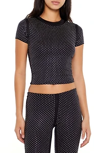 Contour Sculpt Rhinestone Tee