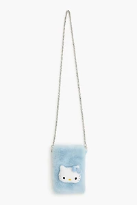 Hello Kitty Faux Fur Phone Bag
