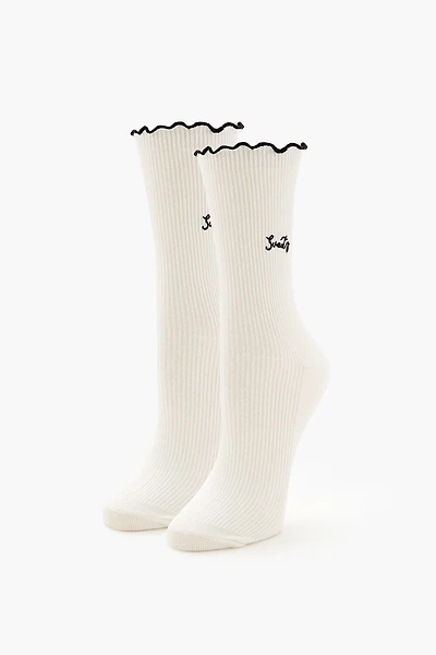 Lettuce-Edge Sweety Crew Socks