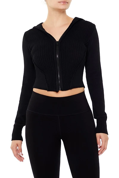 Hooded Zip-Up Sweater