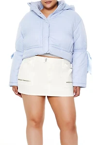Plus Bow Puffer Jacket