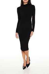 Faux Gem Midi Sweater Dress