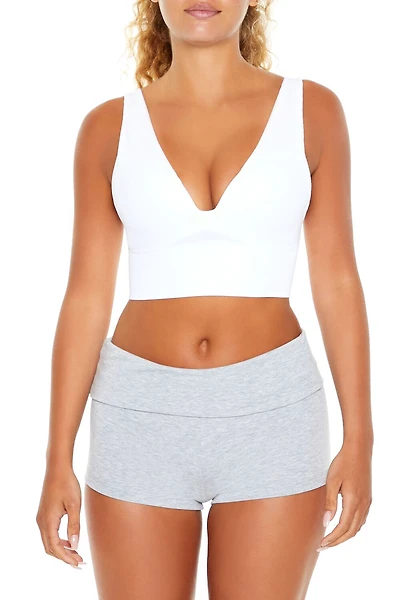 Seamless Plunging Longline Bralette