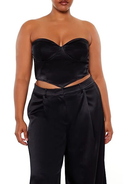 Plus Sweetheart Bustier Tube Top