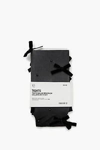 Bow & Faux Pearl Tights