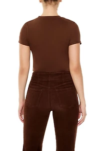 Ribbed Knit 87 Graphic Baby Tee