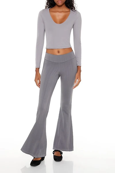 Seamless High-Rise Flare Pants