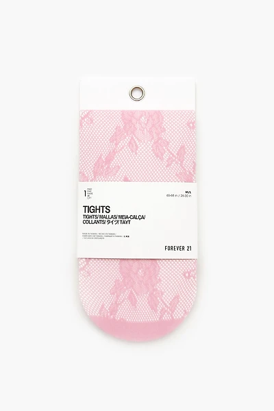 Rose Fishnet Tights