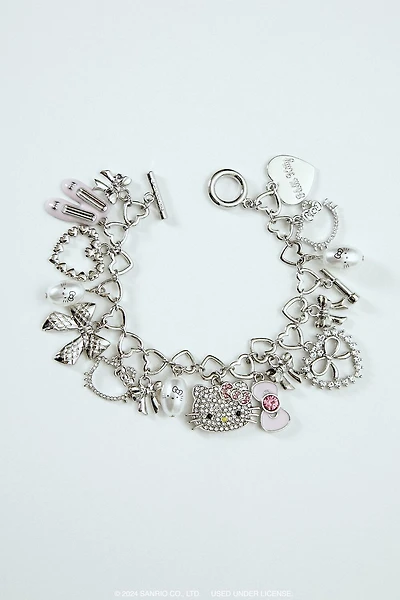 Hello Kitty Faux Pearl Charm Bracelet