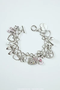 Hello Kitty Faux Pearl Charm Bracelet