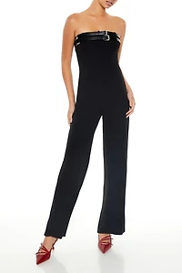 Buckled Strapless Jumpsuit