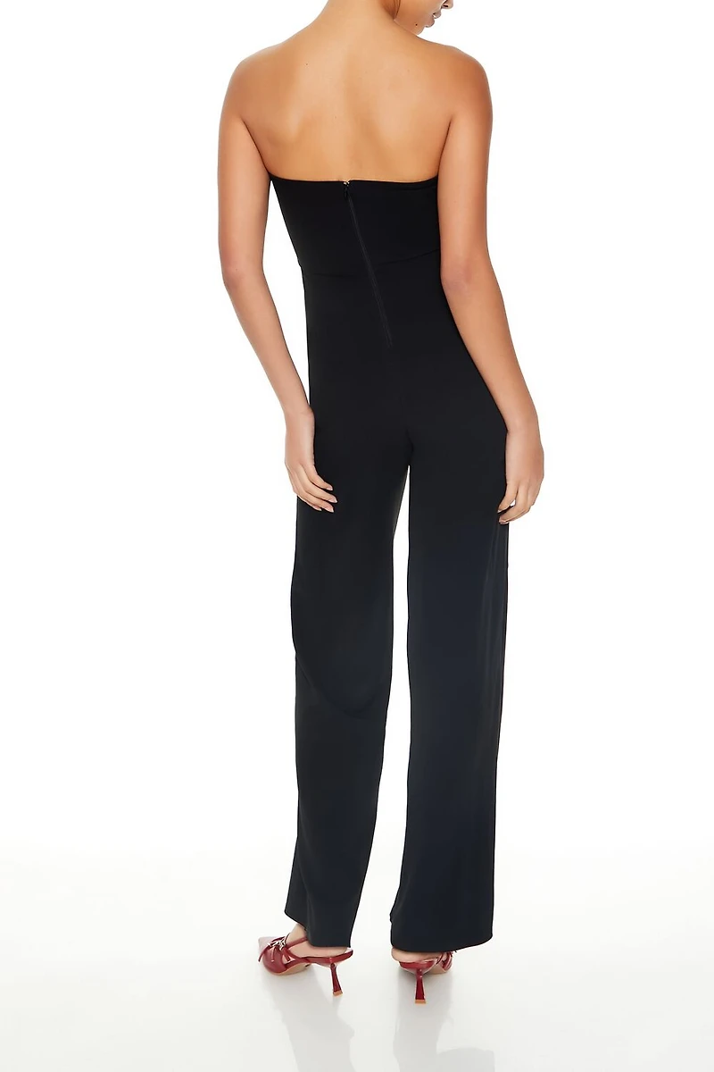 Buckled Strapless Jumpsuit