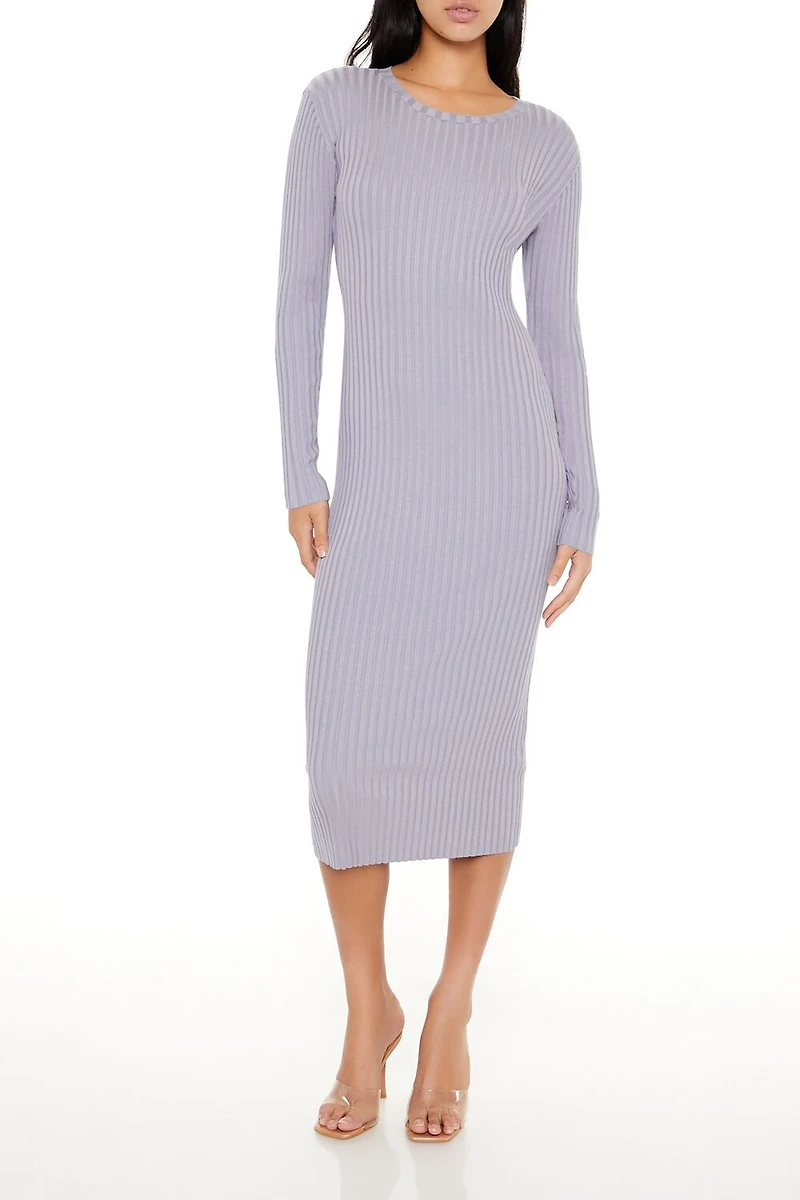 open lace back dress Plus Size Mini Sweater Dress
