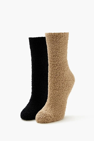Plush Crew Socks Set - 2 pack
