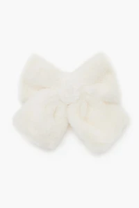 Plush Bow Hair Barrette