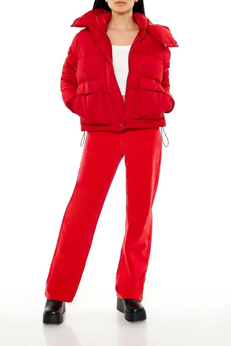 Corduroy High-Rise Flare Pants