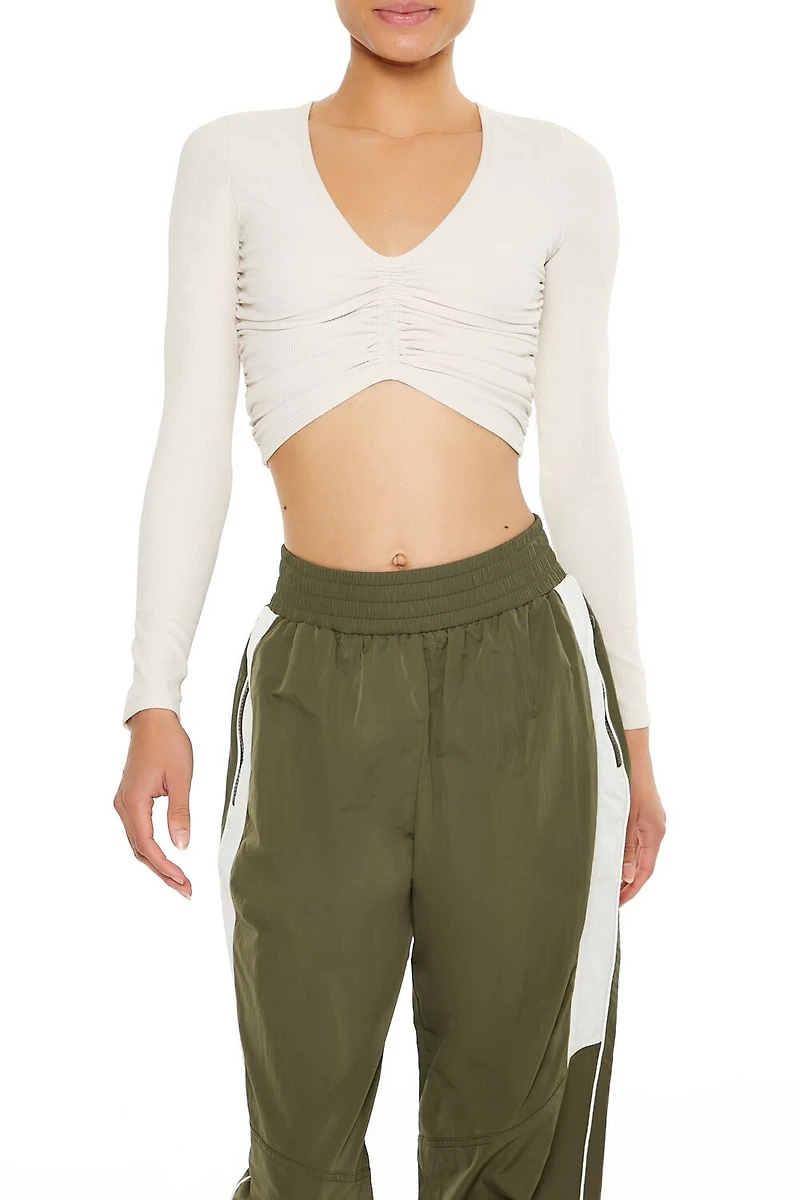 Active Ruched Crop Top