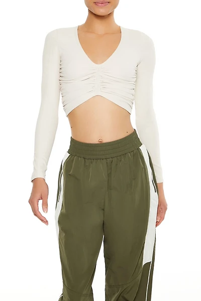 Active Ruched Crop Top