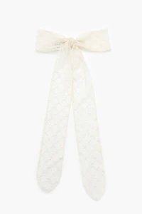 Lattice Lace Bow Hair Barrette