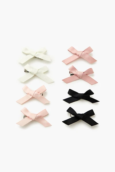 Ribbon Bow Hair Clip Set