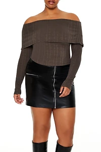 Plus Size Off-the-Shoulder Top