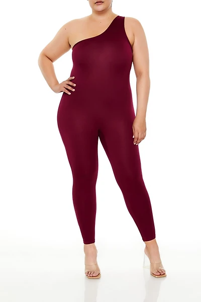 Plus Size One-Shoulder Jumpsuit