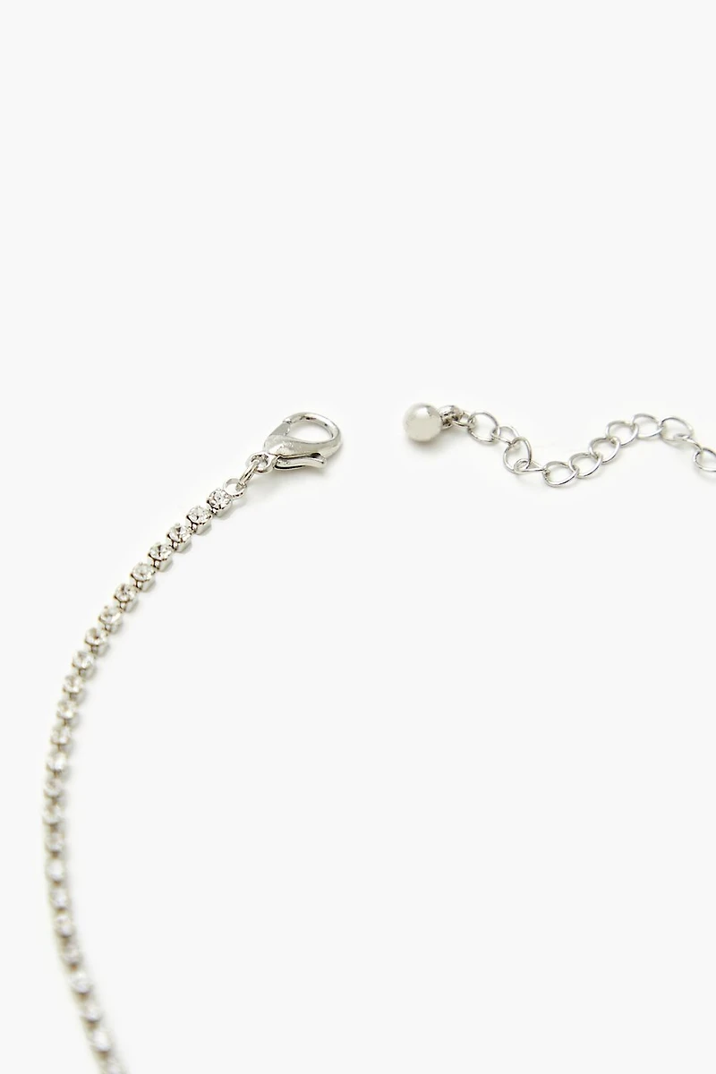 CZ Pendant Box Chain Necklace