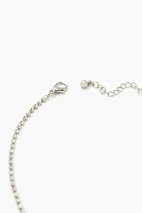 CZ Pendant Box Chain Necklace