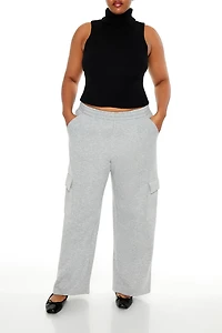 Plus Mid-Rise Cargo Sweatpants