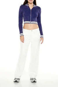 Twill Mid-Rise Pants