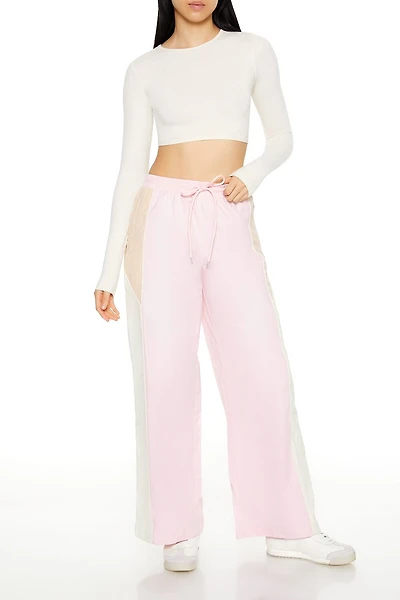 Colorblock Wide-Leg Pants