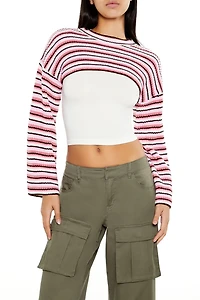 Striped Shrug Sweater