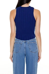 Ribbed Sweater-Knit Tank Top