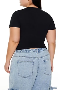 Plus Love Stinks Baby Tee