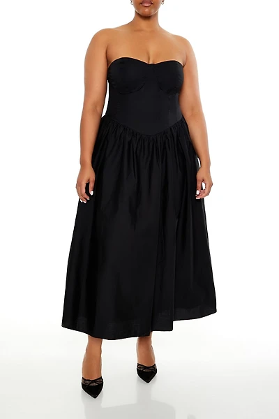 Plus Size Sweetheart Midi Dress