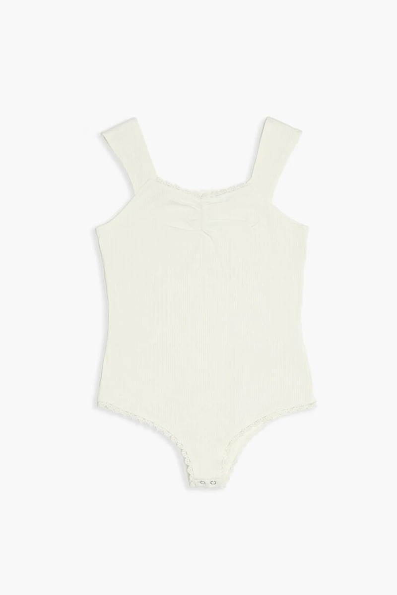 Girls Lace-Trim Bodysuit (Kids)