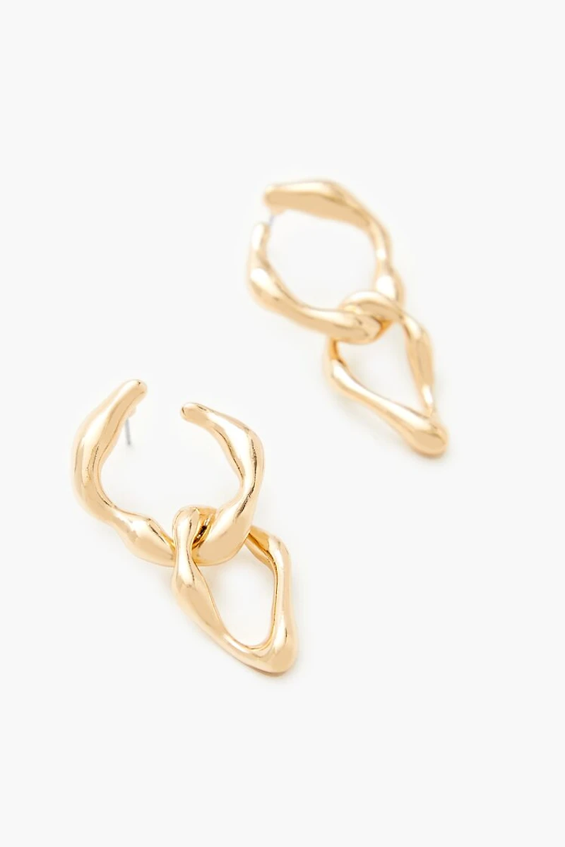 Abstract Chain Drop Earrings