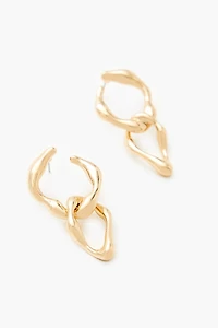 Abstract Chain Drop Earrings