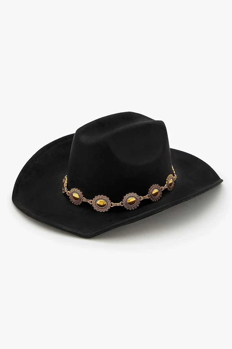 Chain-Trim Cowboy Hat