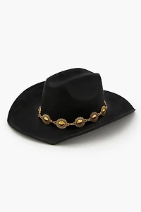 Chain-Trim Cowboy Hat