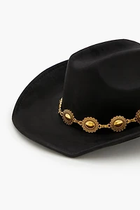 Chain-Trim Cowboy Hat