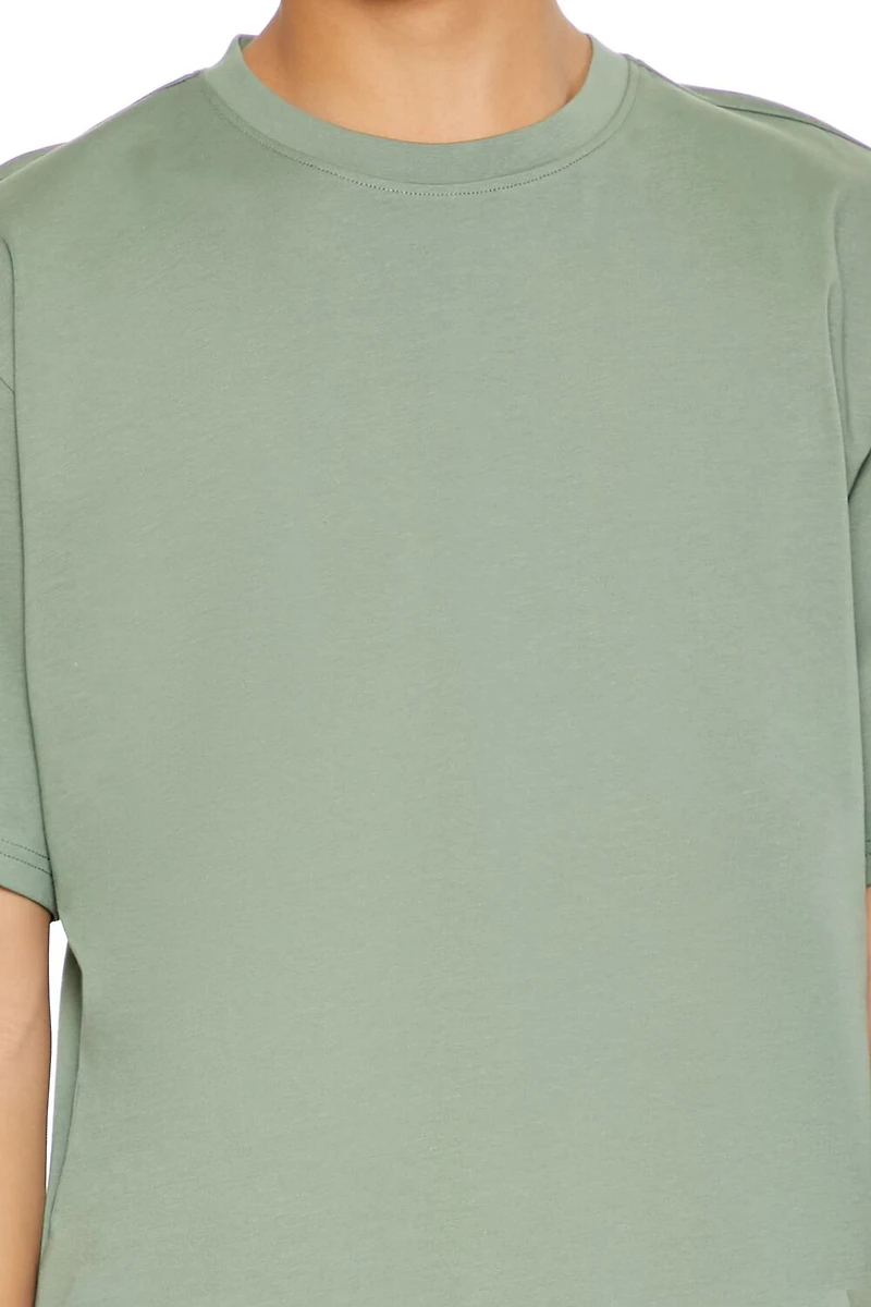 Cotton Curved-Hem Tee