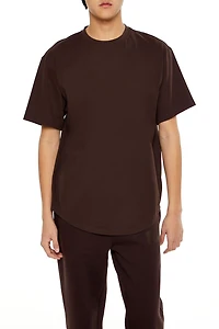 Cotton Curved-Hem Tee